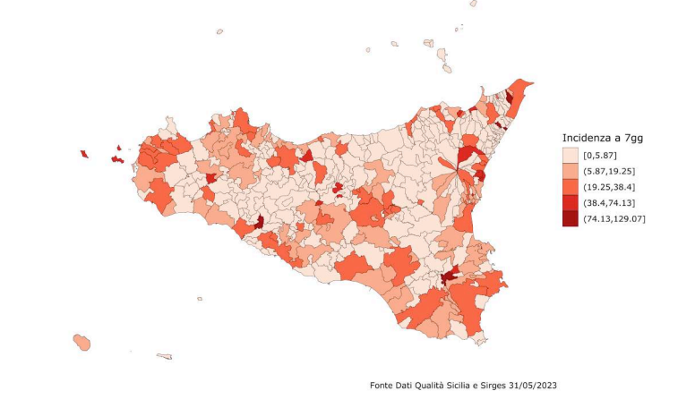 Covid, Sicilia: incremento dei nuovi casi (+118%)